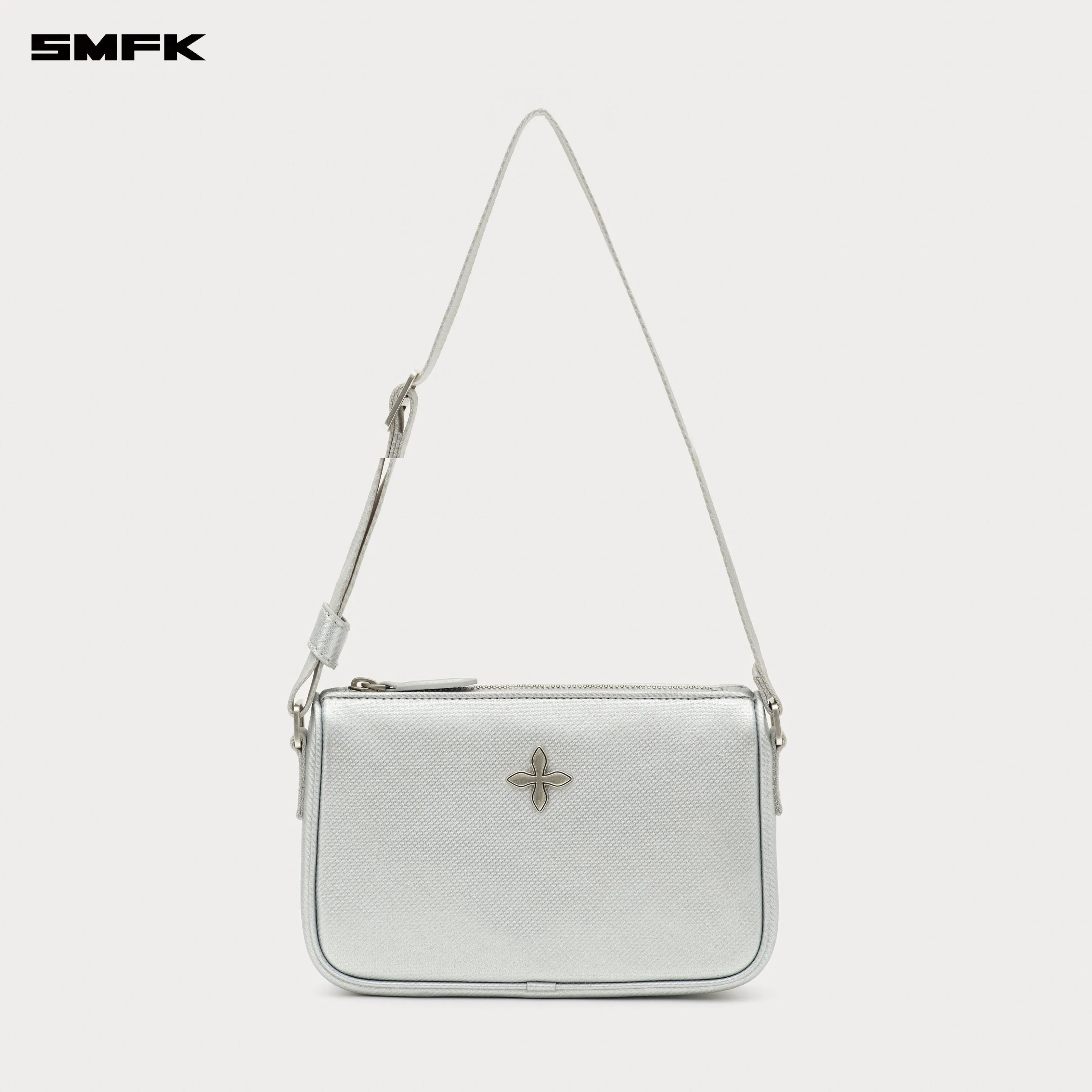 COMPASS BADGE Cross Badge Silver Bag (Small)