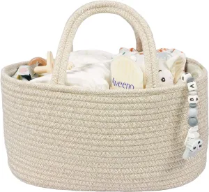 Cotton Rope Baby Diaper Caddy