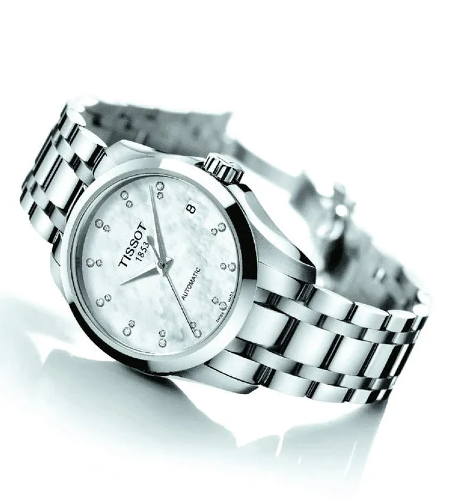 Couturier Men White Analog Stainless Steel Watch T0352071111600