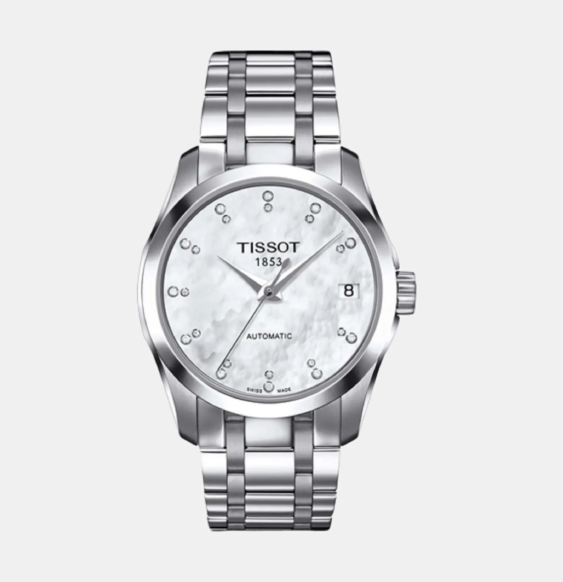 Couturier Men White Analog Stainless Steel Watch T0352071111600