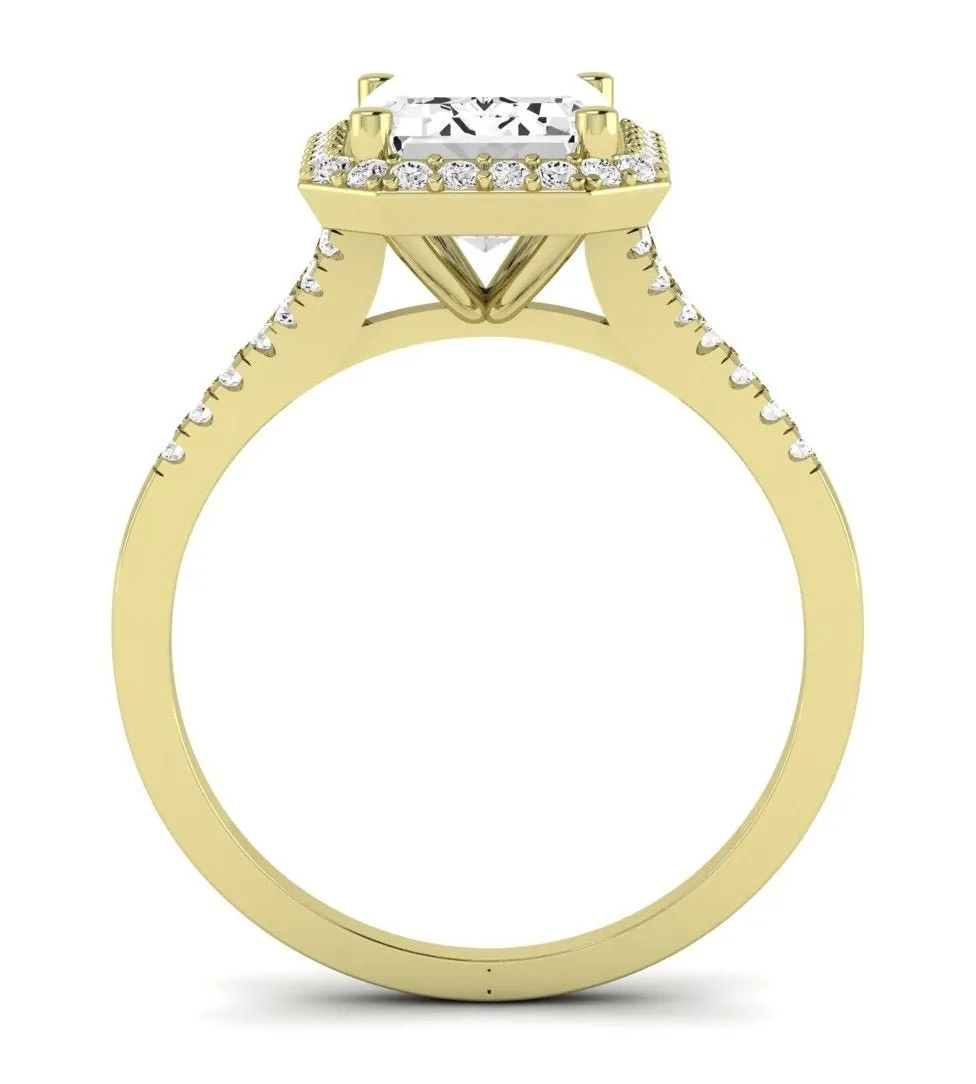 Desert Rose - Emerald Lab Diamond Engagement Ring (IGI Certified)