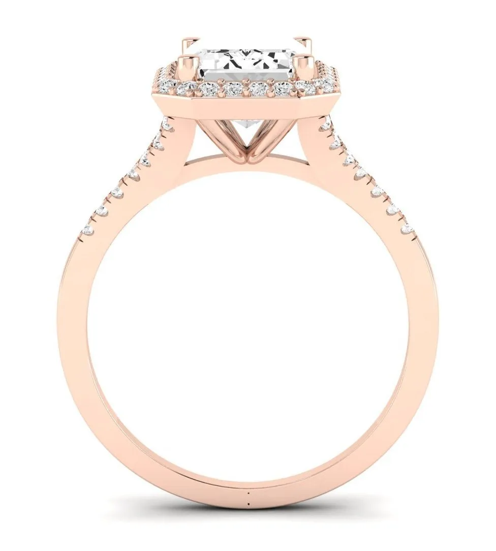 Desert Rose - Emerald Lab Diamond Engagement Ring (IGI Certified)