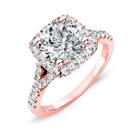 Desert Rose - Round Moissanite Bridal Set