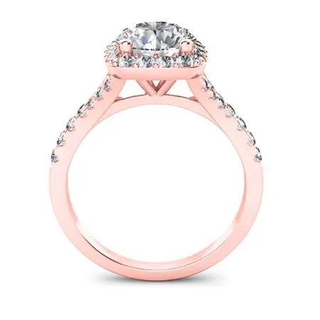 Desert Rose - Round Moissanite Bridal Set
