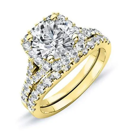 Desert Rose - Round Moissanite Bridal Set