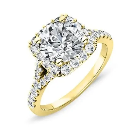 Desert Rose - Round Moissanite Bridal Set
