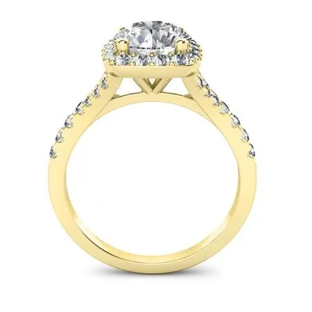 Desert Rose - Round Moissanite Bridal Set