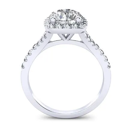 Desert Rose - Round Moissanite Bridal Set