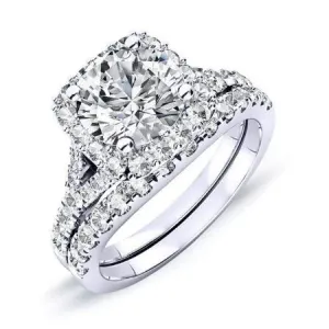 Desert Rose - Round Moissanite Bridal Set