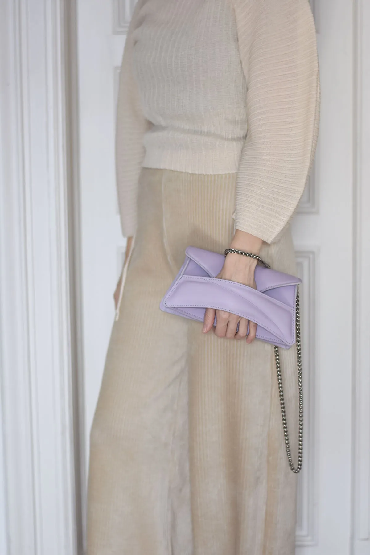 Diagonal Slashed Clutch Borítéktáska - Size   Colour Options