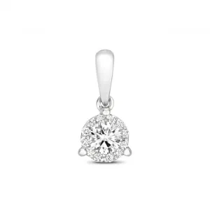 Diamond Jewellery 18ct White Gold Diamond Pendant PDQ150W