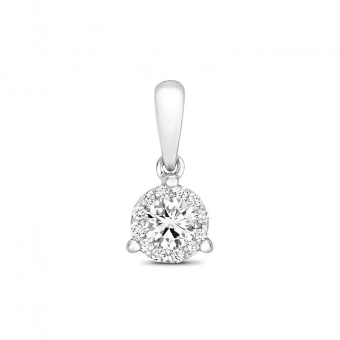 Diamond Jewellery 18ct White Gold Diamond Pendant PDQ150W