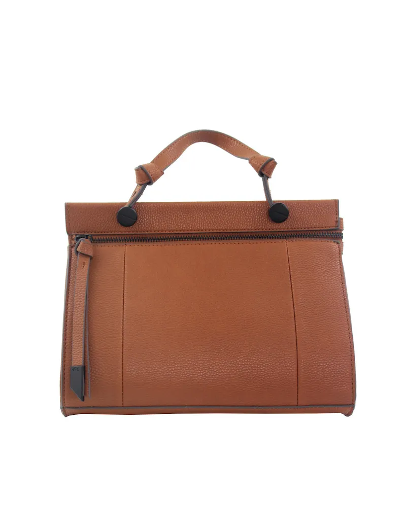 Dione Satchel Petite in Cognac
