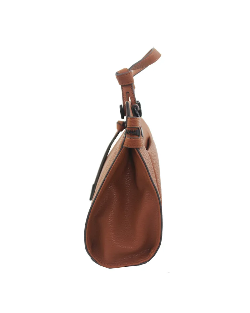 Dione Satchel Petite in Cognac