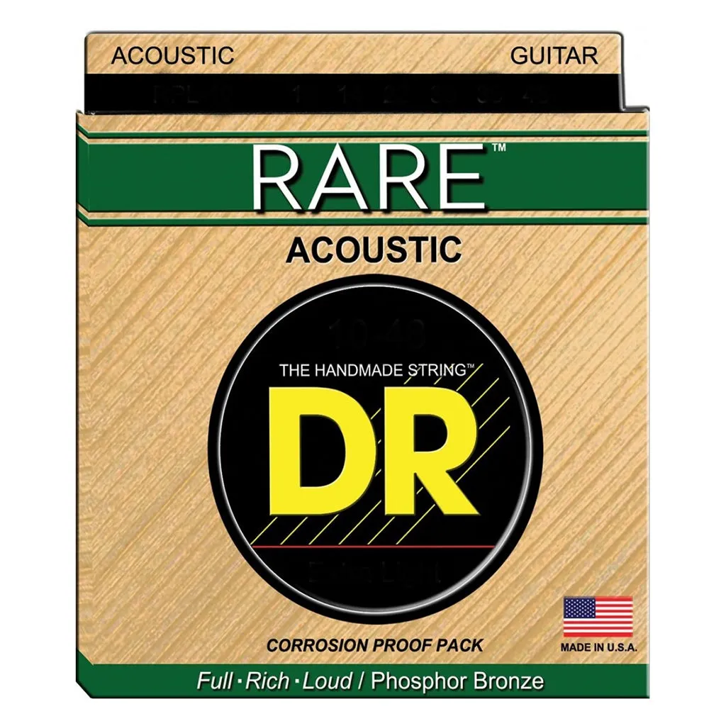 DR RPML-11 - Rare Phosphor Bronze 11-50 Acoustic Guitar Strings
