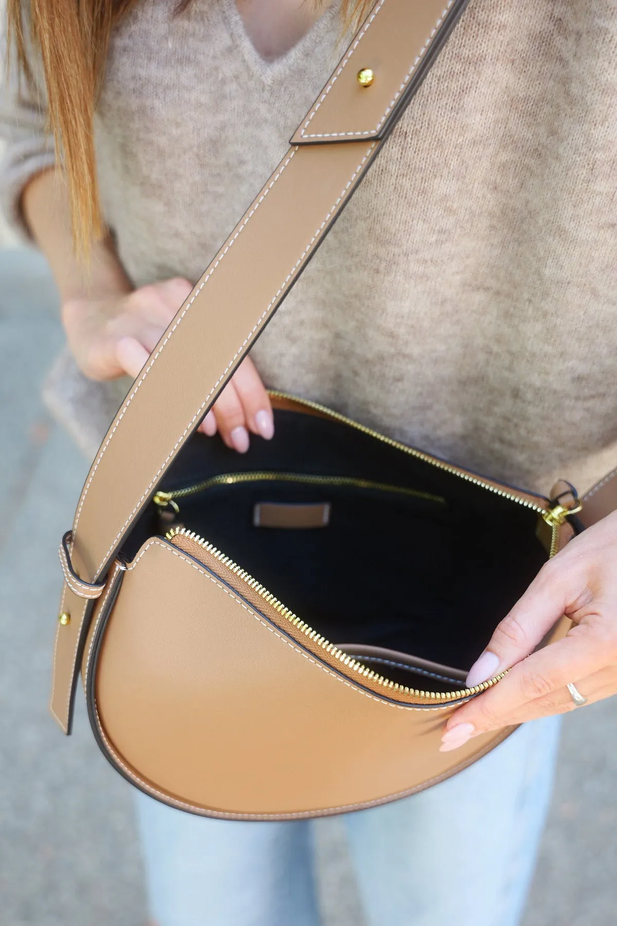 Elara Convertible Bag, Leather