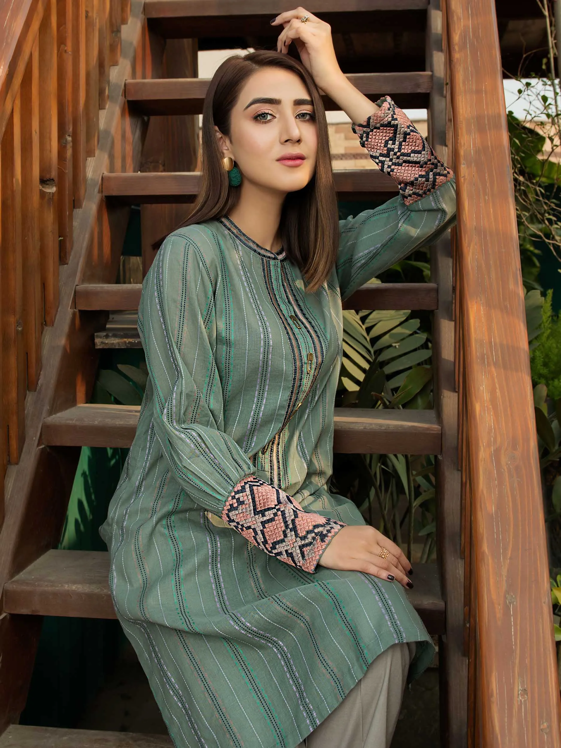 Embroidered Khaadi Shirt