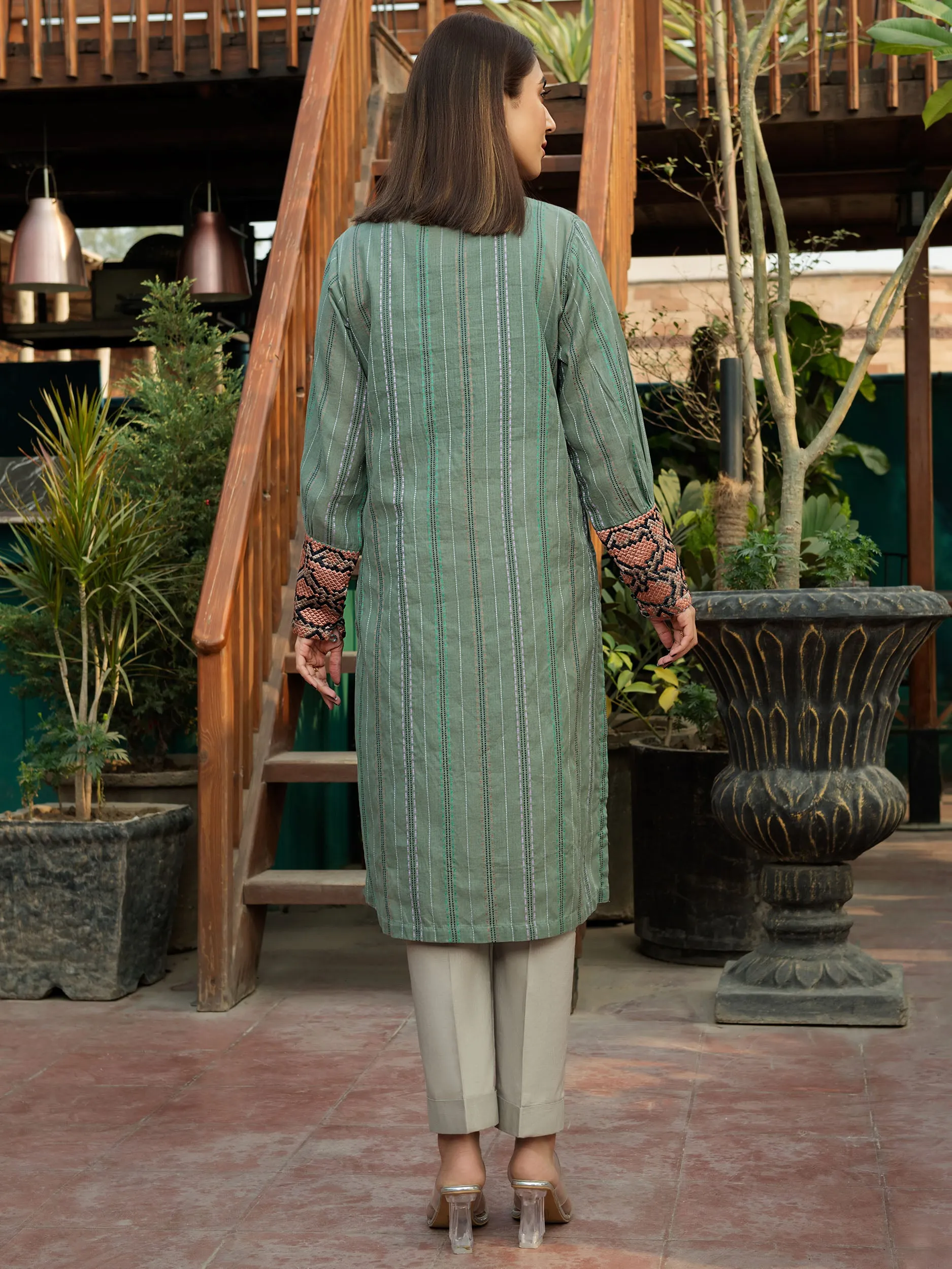 Embroidered Khaadi Shirt