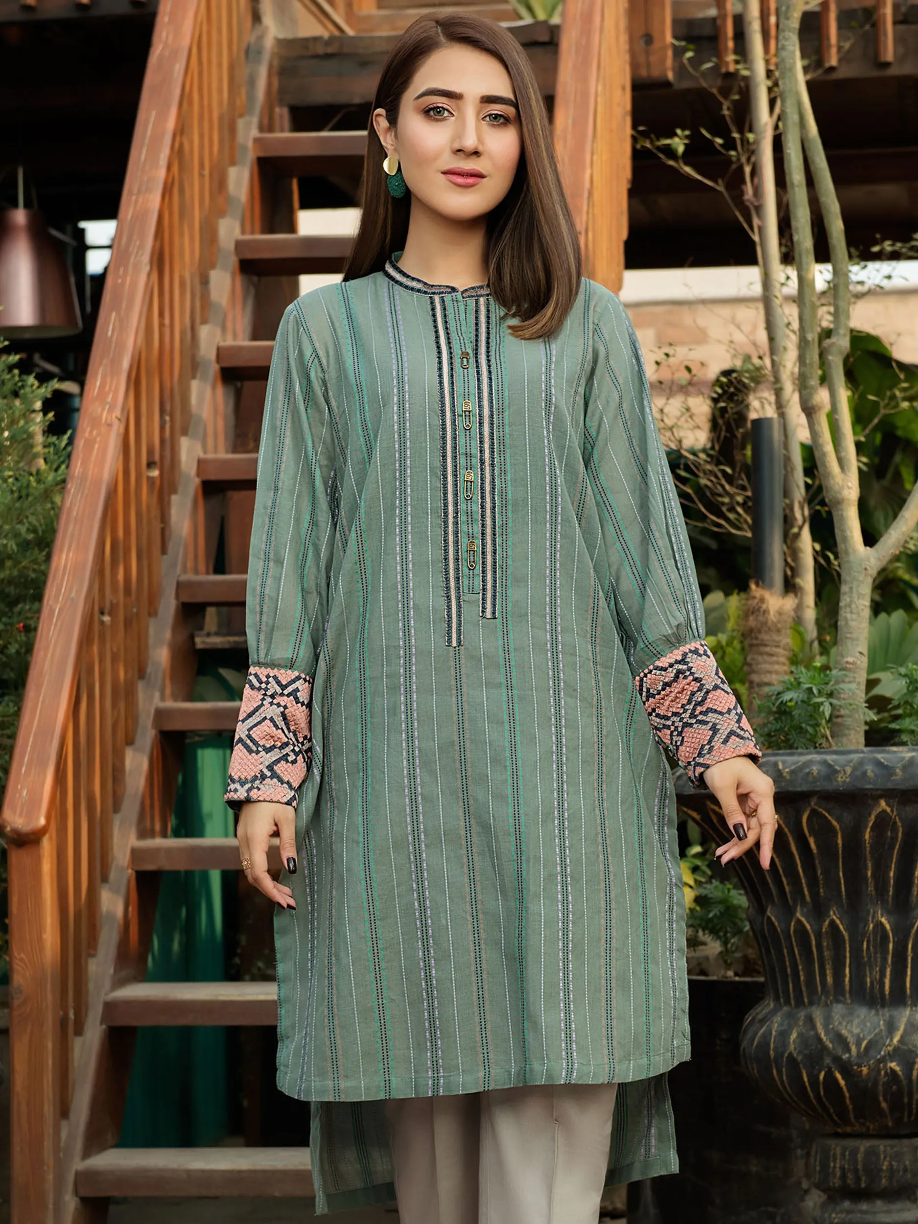 Embroidered Khaadi Shirt