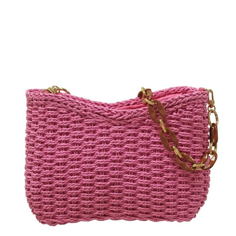 Envy Scoop Shoulder Bag with Chain Handle