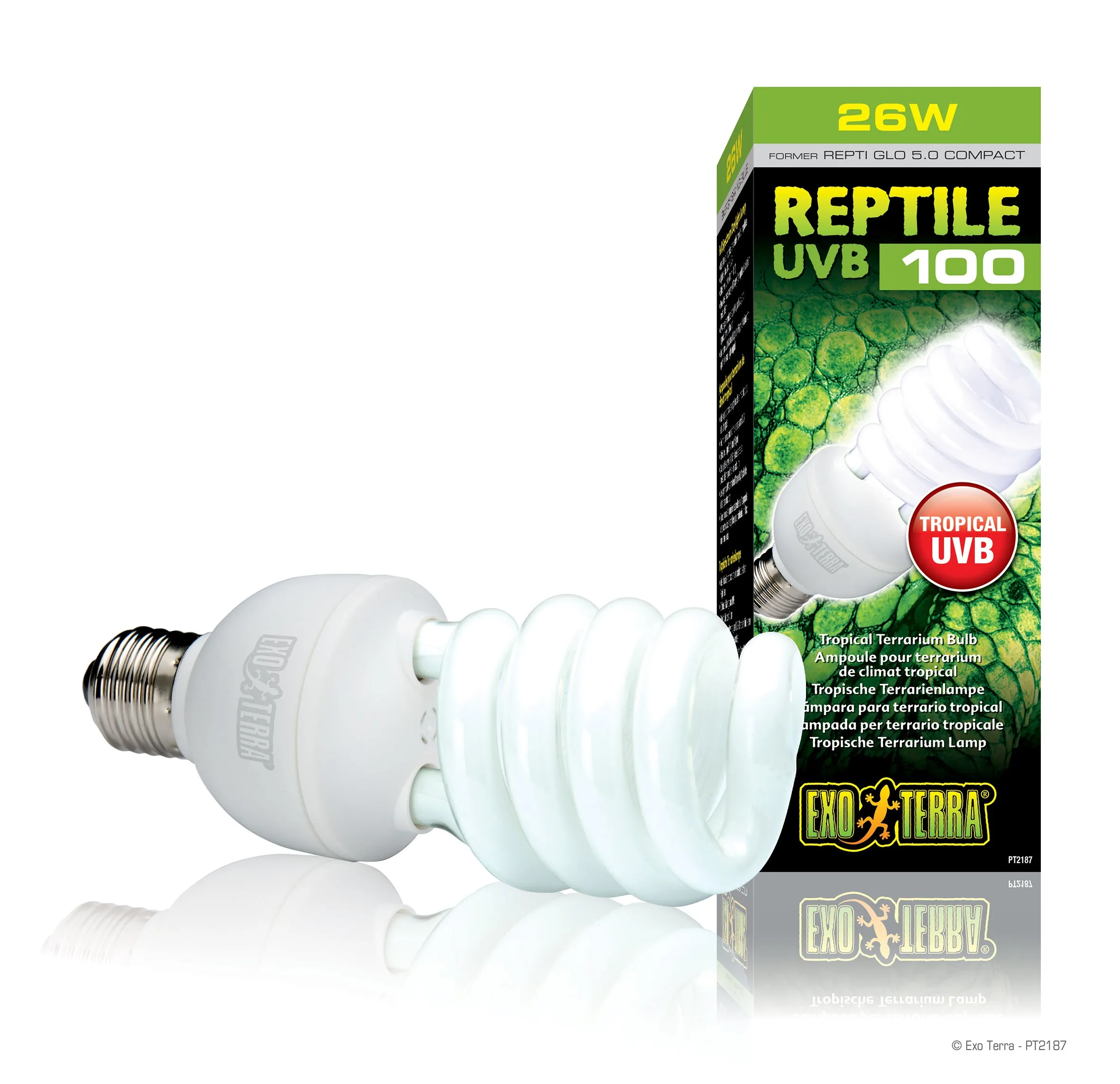 Exo Terra Reptile UVB 100 Compact Lamp