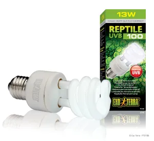 Exo Terra Reptile UVB 100 Compact Lamp