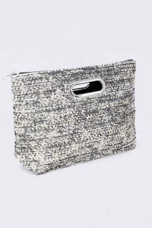 Fashion Straw Summer Top Handle Clutch
