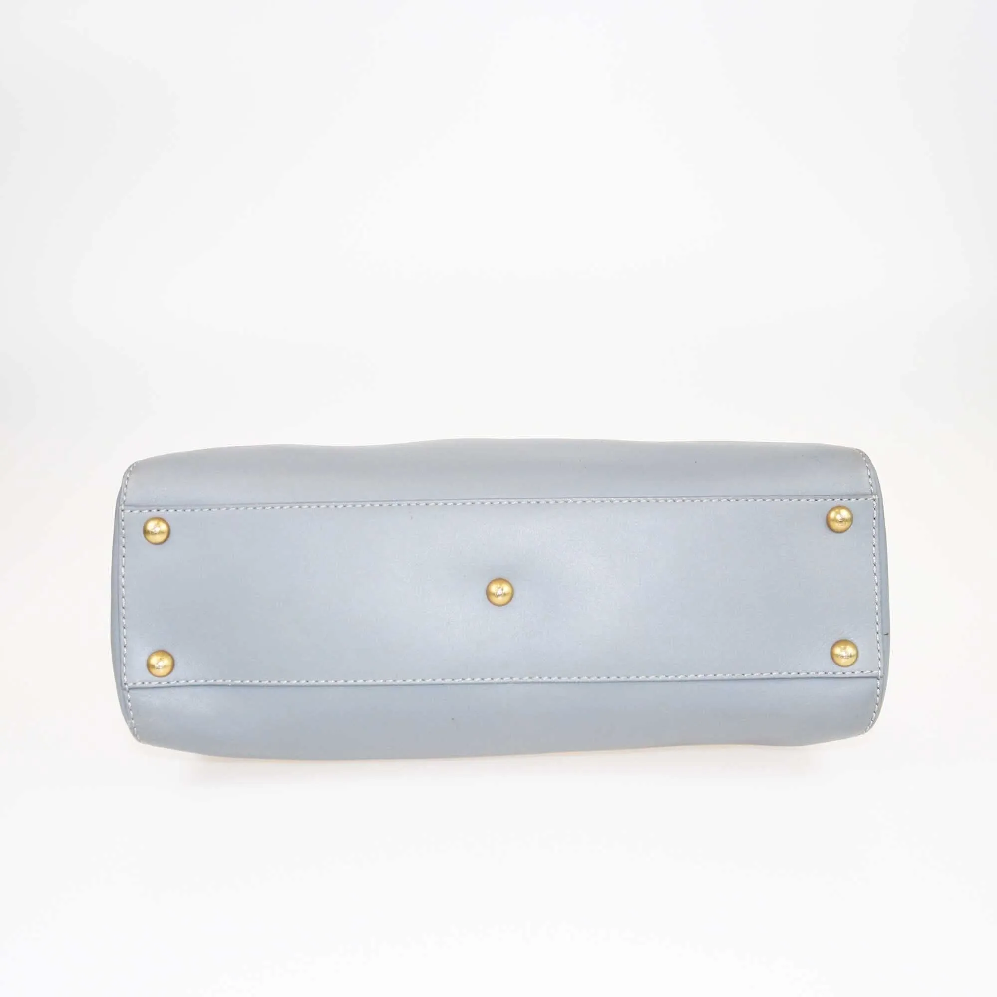 Fendi Grey Regular Peekaboo Top Handle Bag