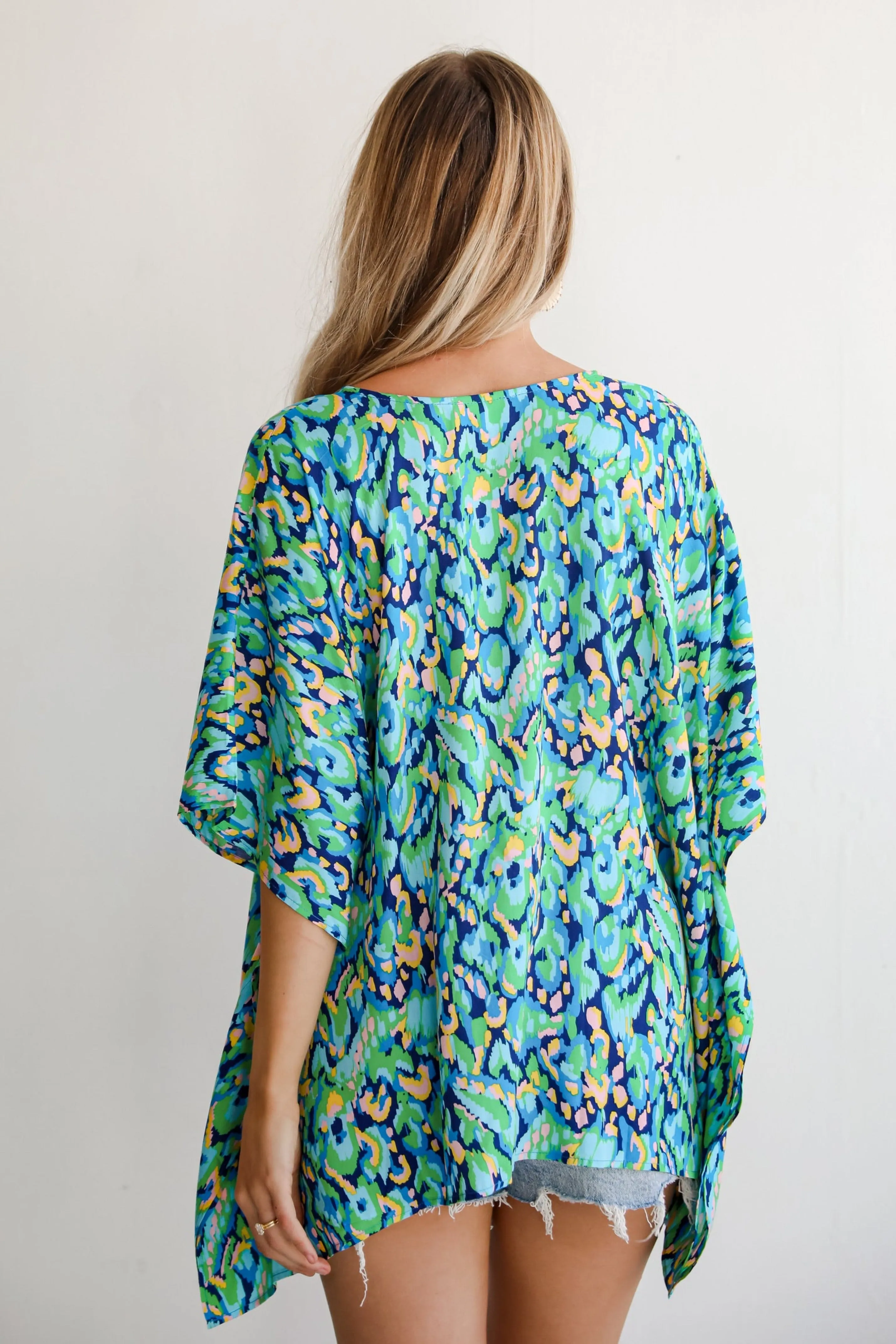 FINAL SALE - Magnificent Poise Blue Oversized Blouse
