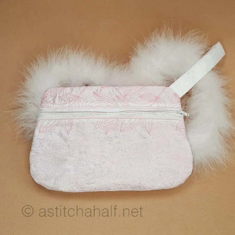 Floral Flush Zipper Purse