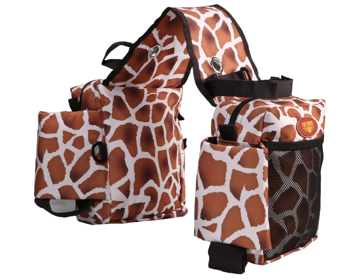 Fort Worth Bottle & Gear Saddle Bag Giraffe - Limited Edition