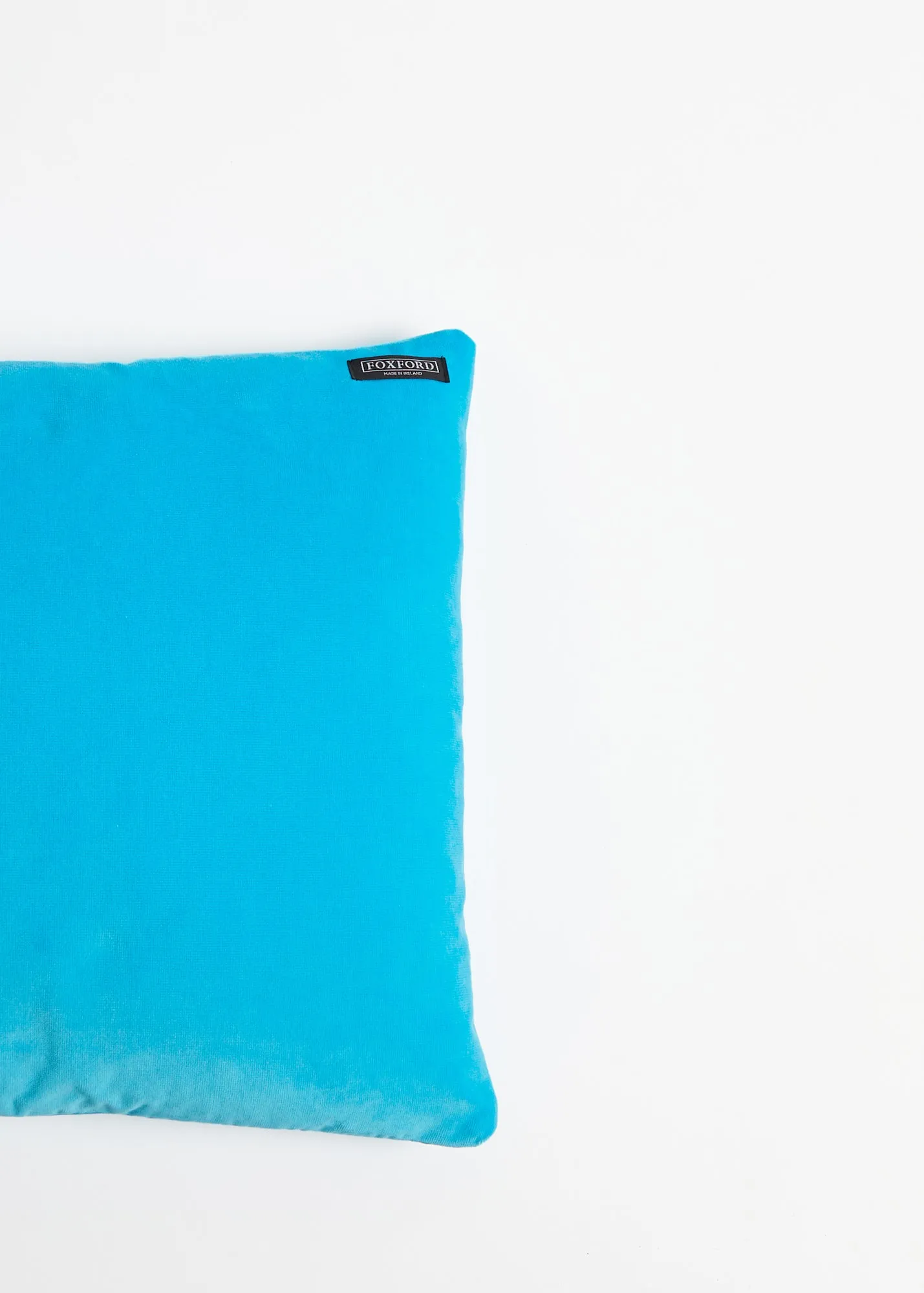 Foxford Bahama Blue Velvet 18inch Cushion