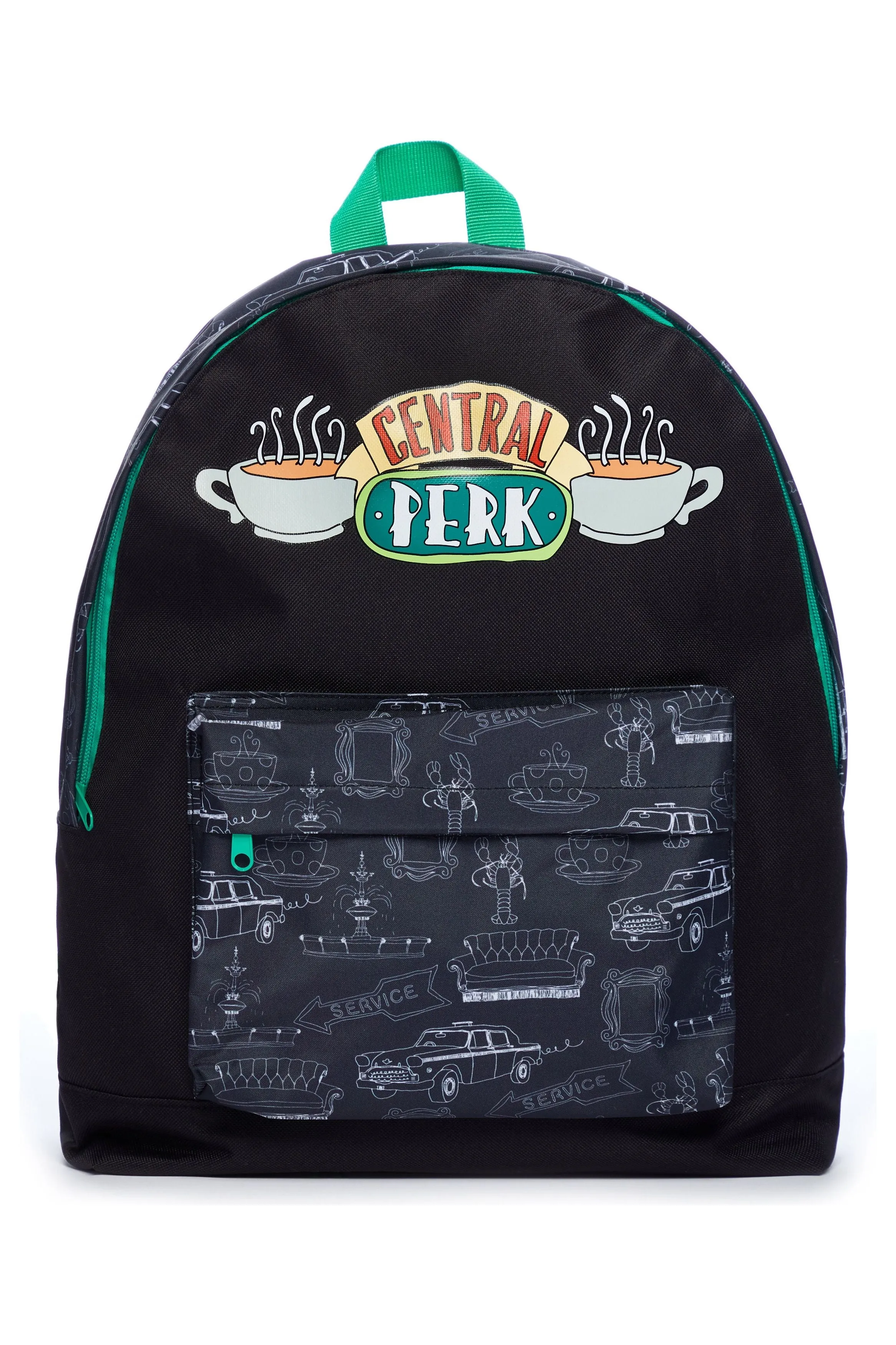 Friends Children's Women's New York City School Work Travel Bag Rucksack Backpack Fits A4 Files