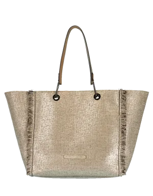 Fringe Lurex Reversible Tote