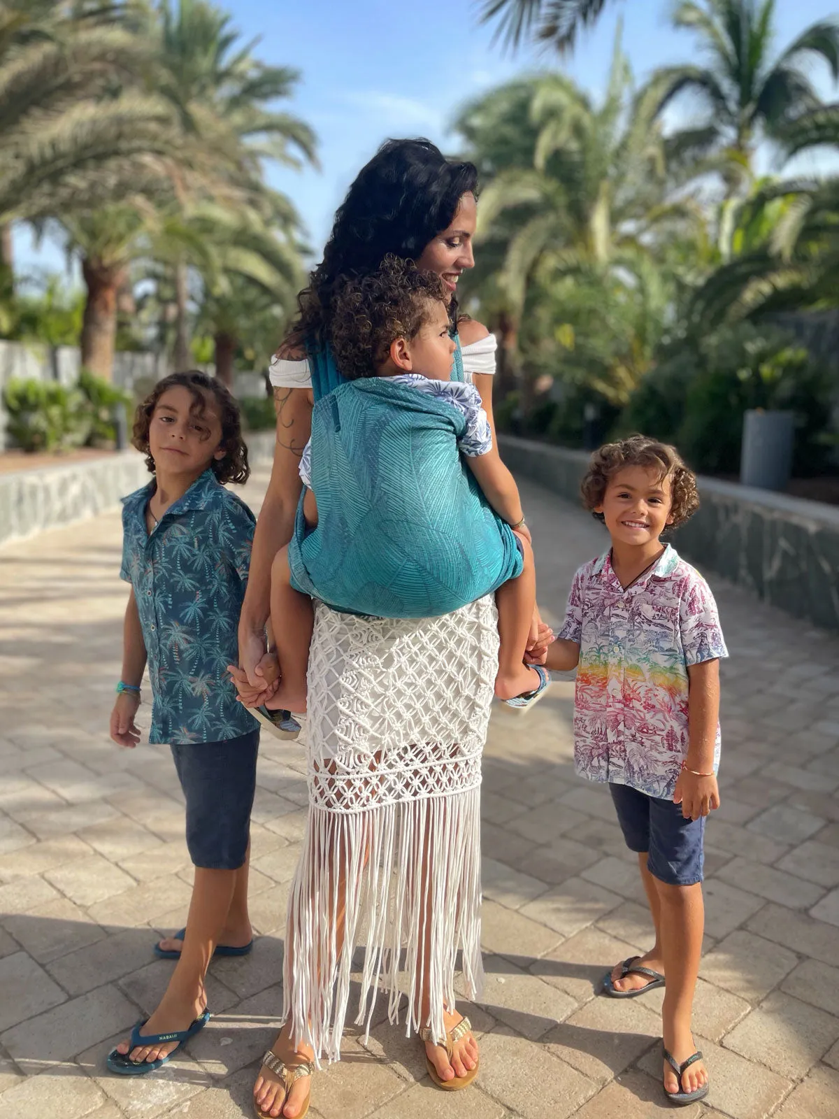 Fronds Glade with Seacell Cairis Baby Carrier