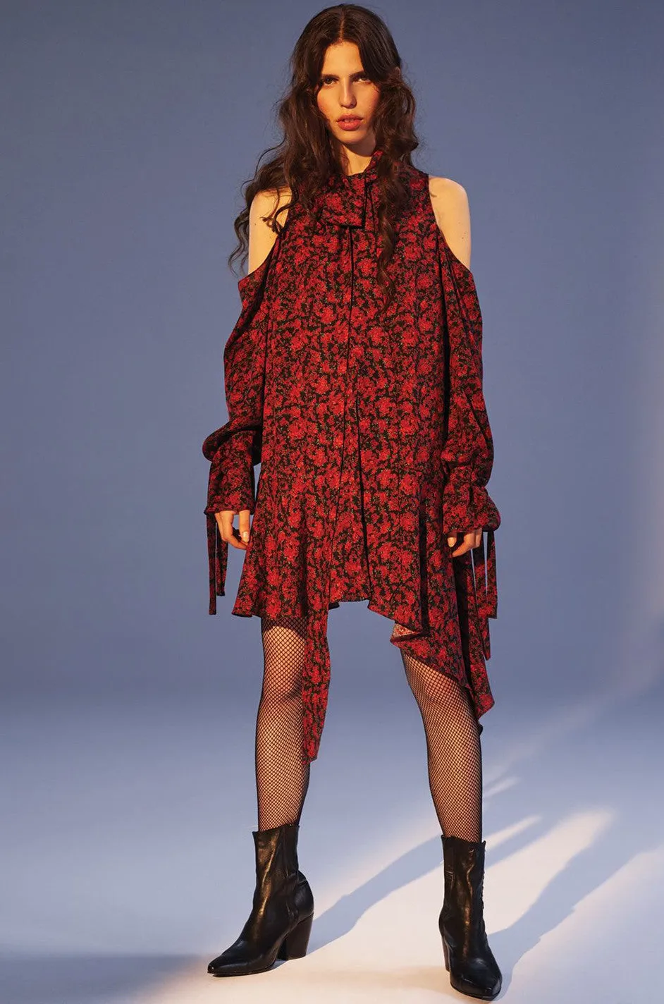 F/W 2016 Magda Butrym "Haifa" Silk Cut Out Mini Dress