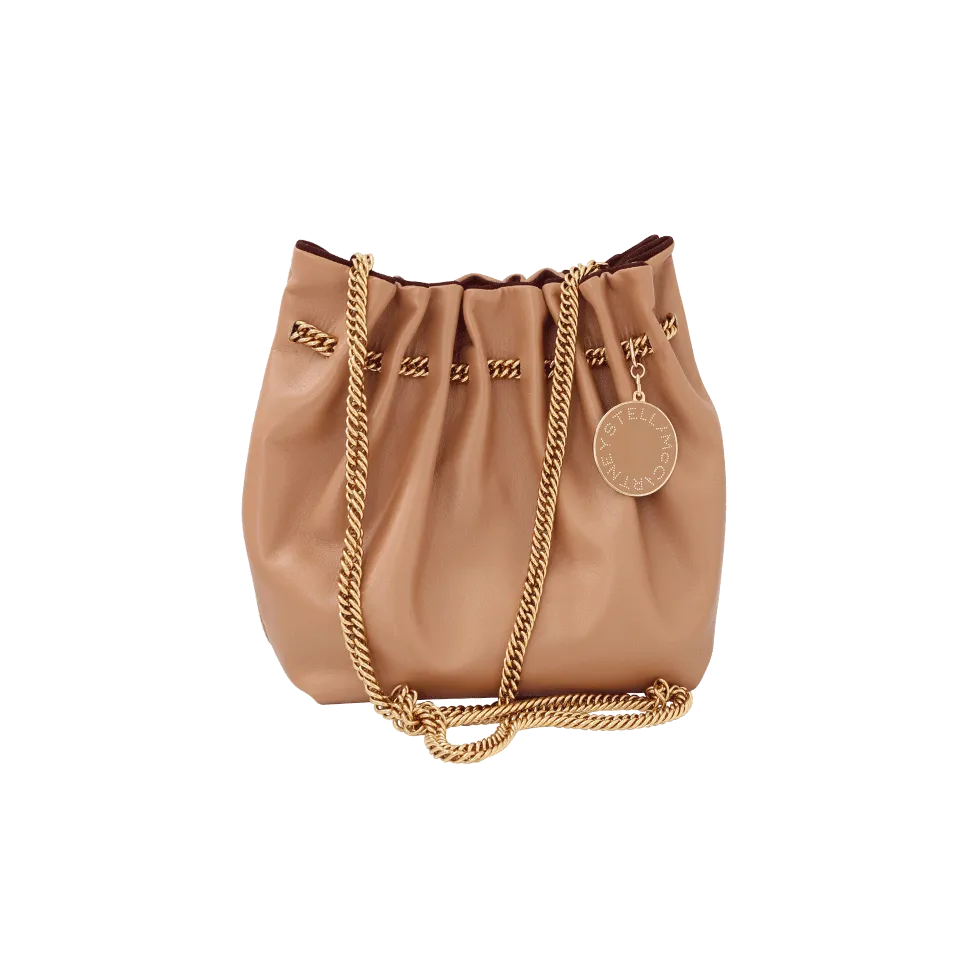 Gold Chain Bucket Bag