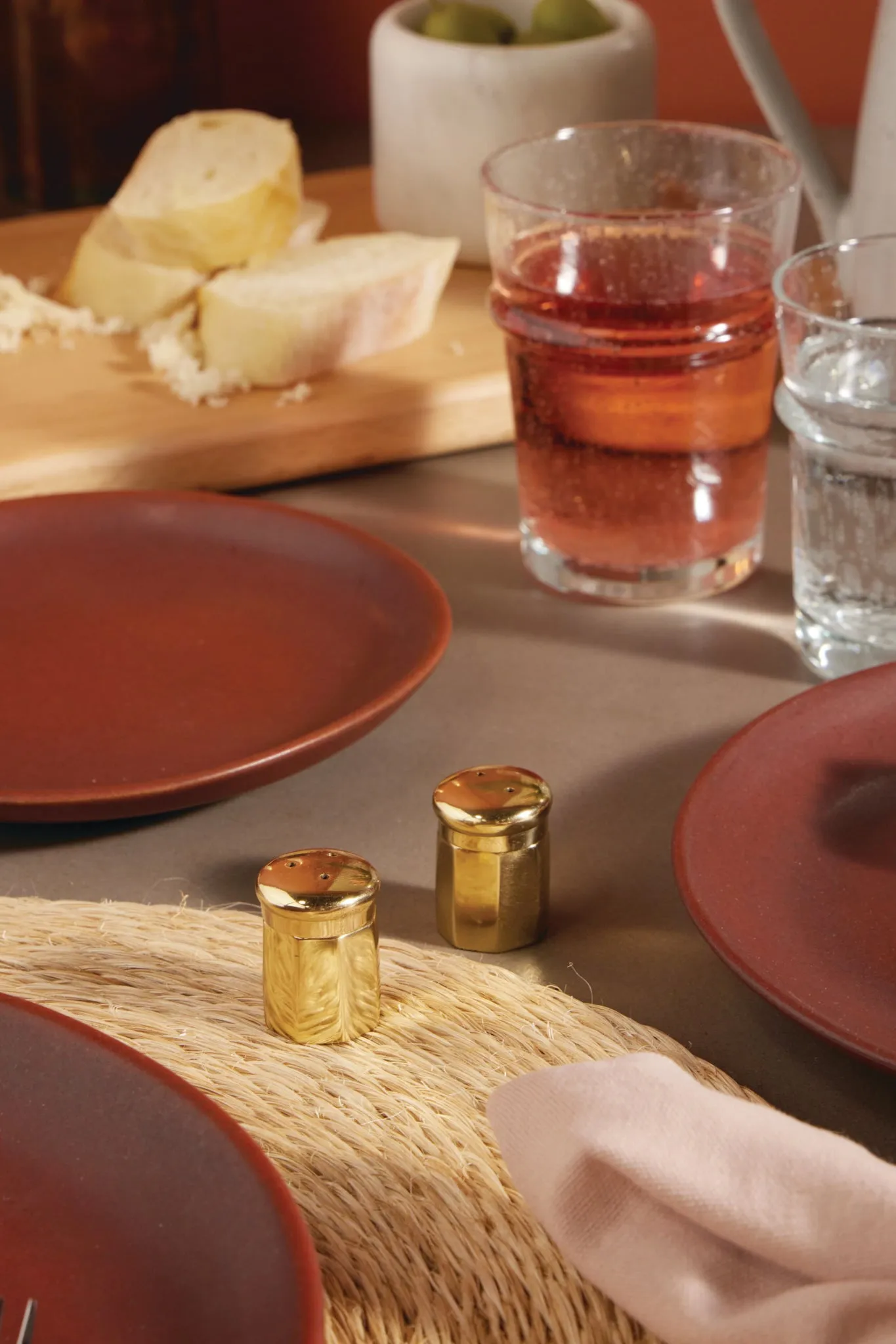 Gold Duke Mini Salt and Pepper Shakers