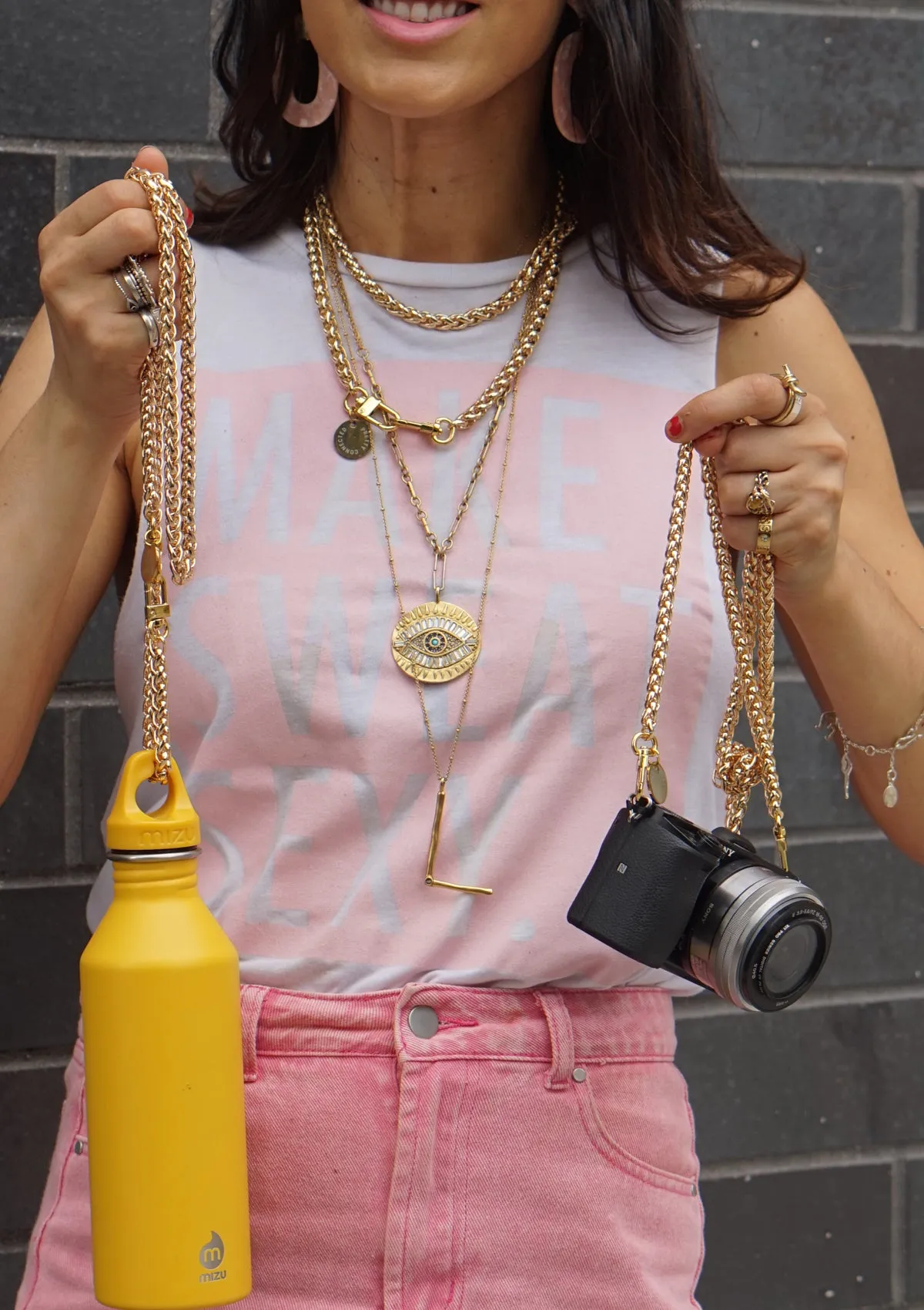 Gold Face Mask Chain