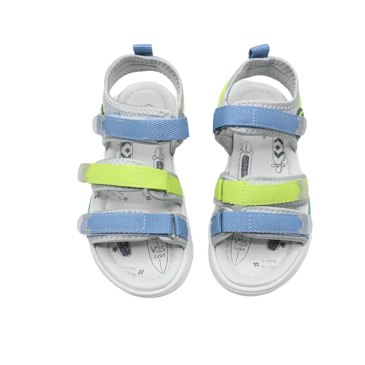 Grey Casual Sandal K00B20001