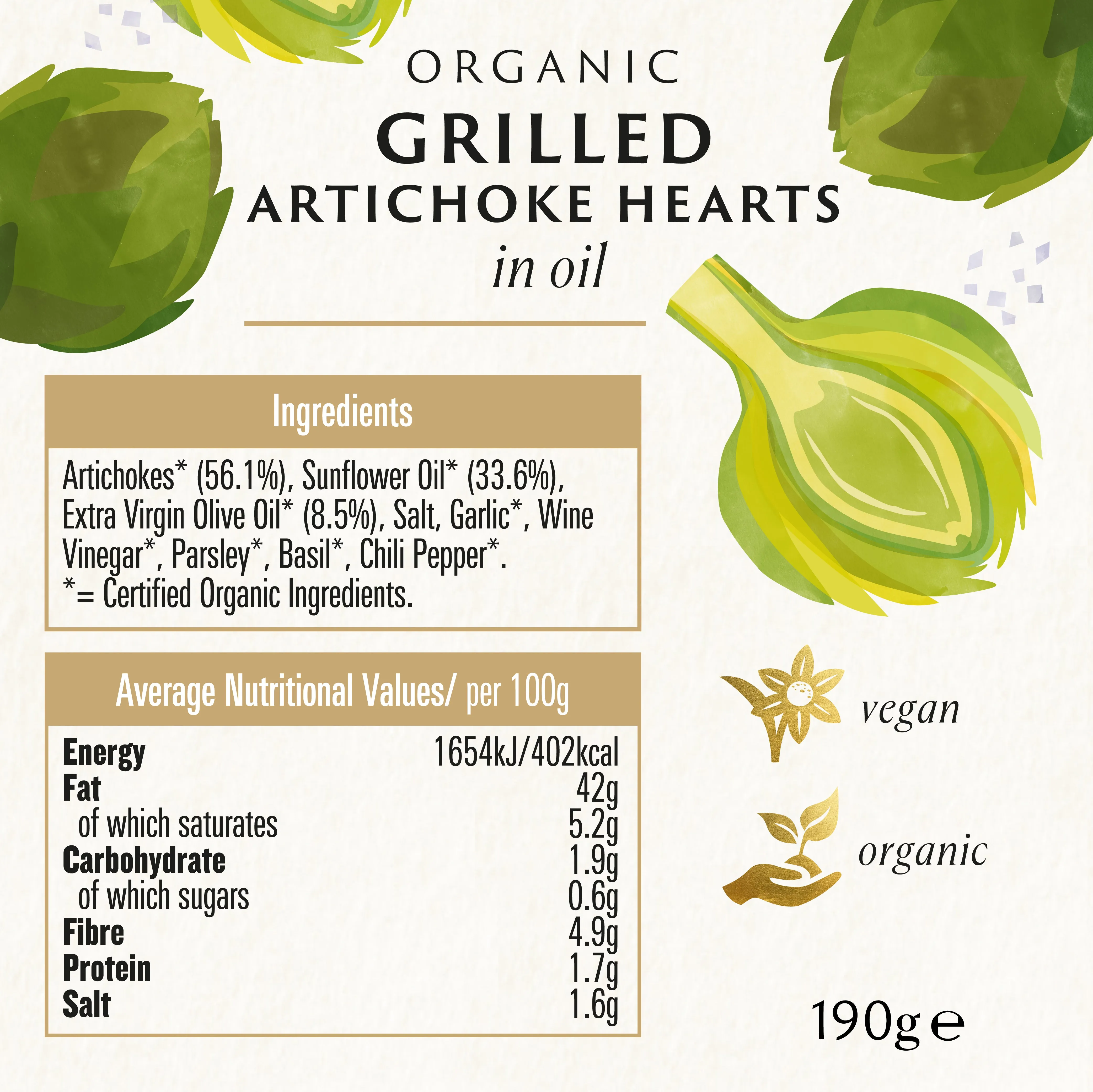 GRILLED ARTICHOKE HEARTS