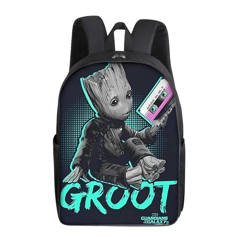 Groot Marvel Heroes Backpack - Adorable Cartoon School Bag for Students & Office Use - Trendy Gift for Kids and Adults