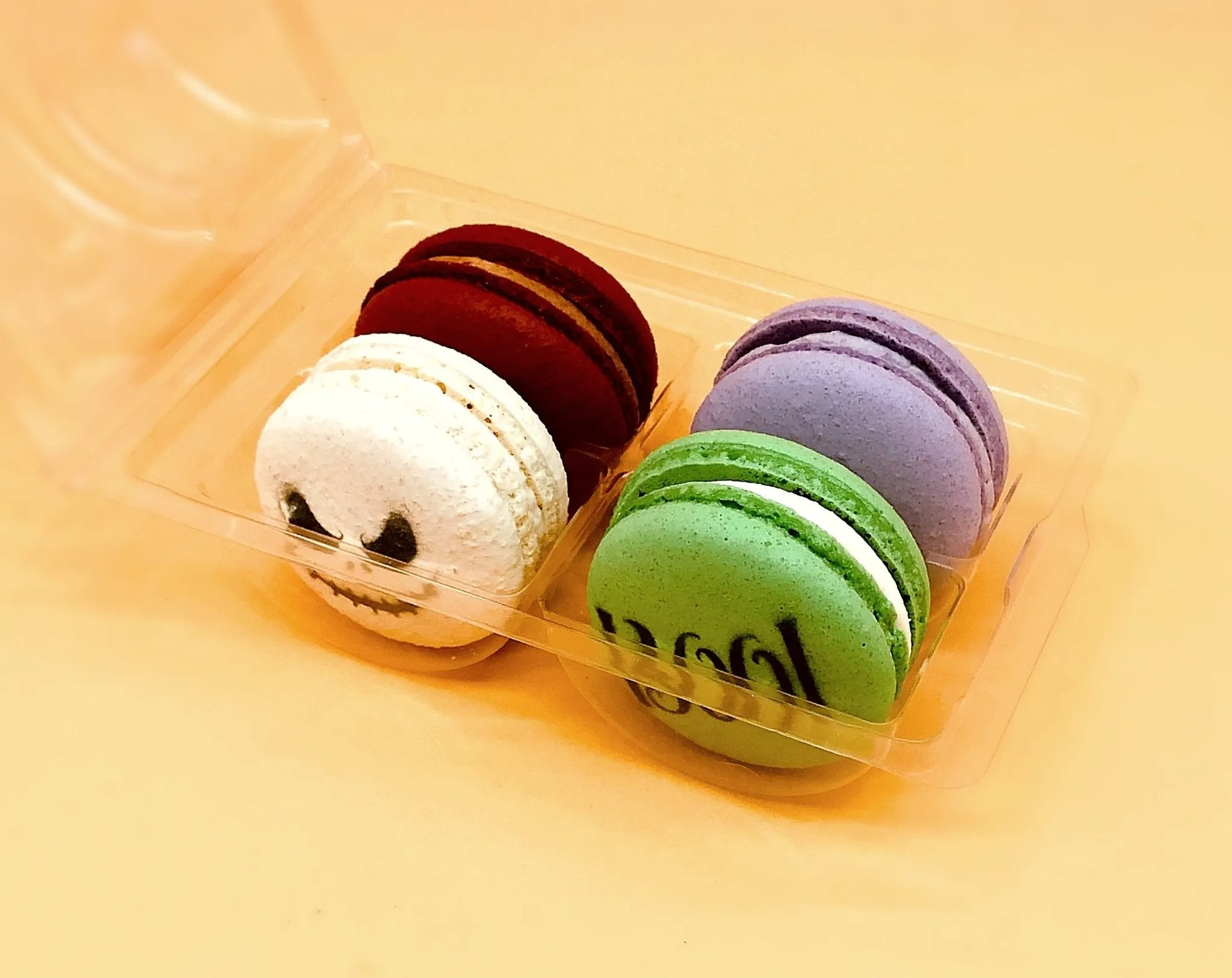 Halloween Vegan French Macaron Set | Ideal for celebratory events.