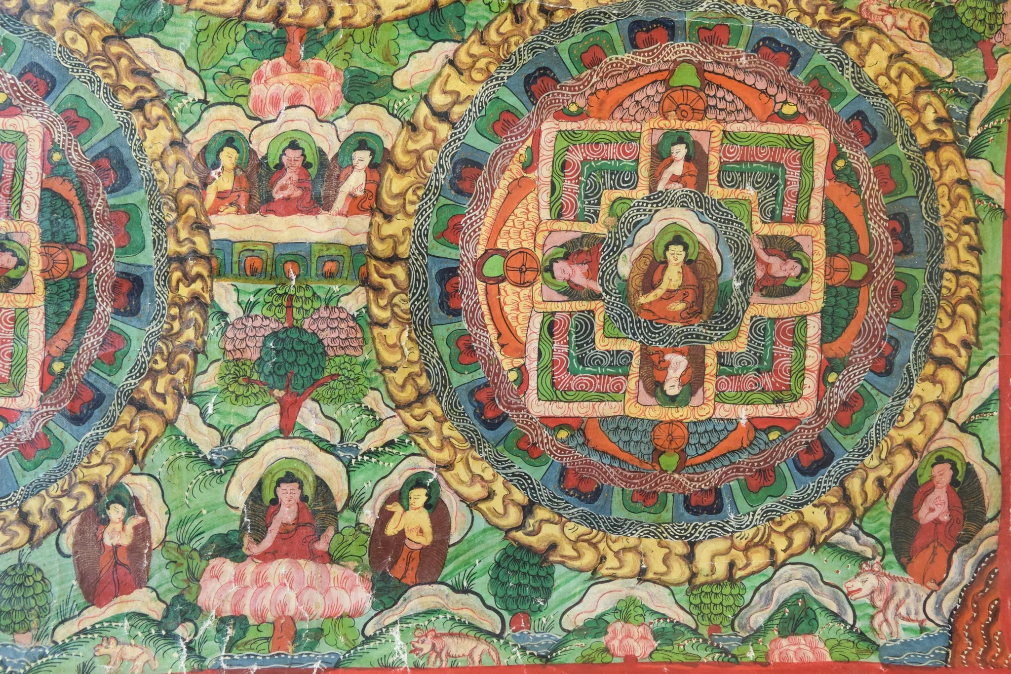 Hand Painted - Tibetan Scroll