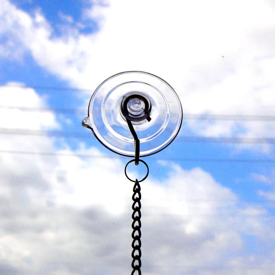 Hanging Crystal Suncatcher 5-in Magnificent Crystal Clear Pendeloque Prism