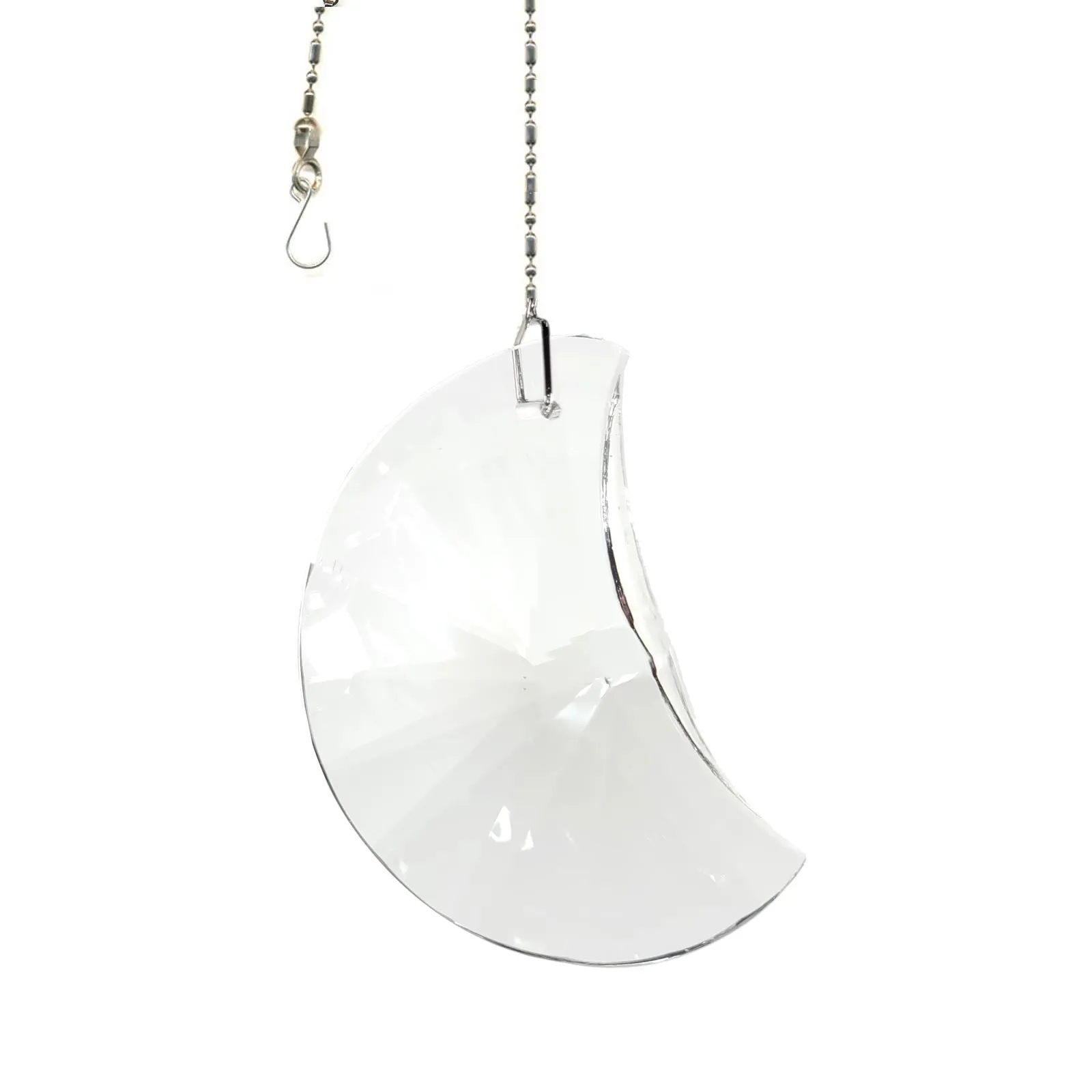 Hanging Crystal Suncatcher 50mm Magnificent Crystal Clear Moon Prism