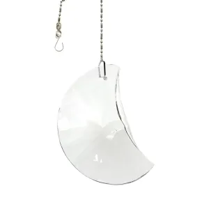 Hanging Crystal Suncatcher 50mm Magnificent Crystal Clear Moon Prism