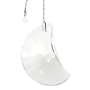 Hanging Crystal Suncatcher 60mm Magnificent Crystal Clear Moon Prism