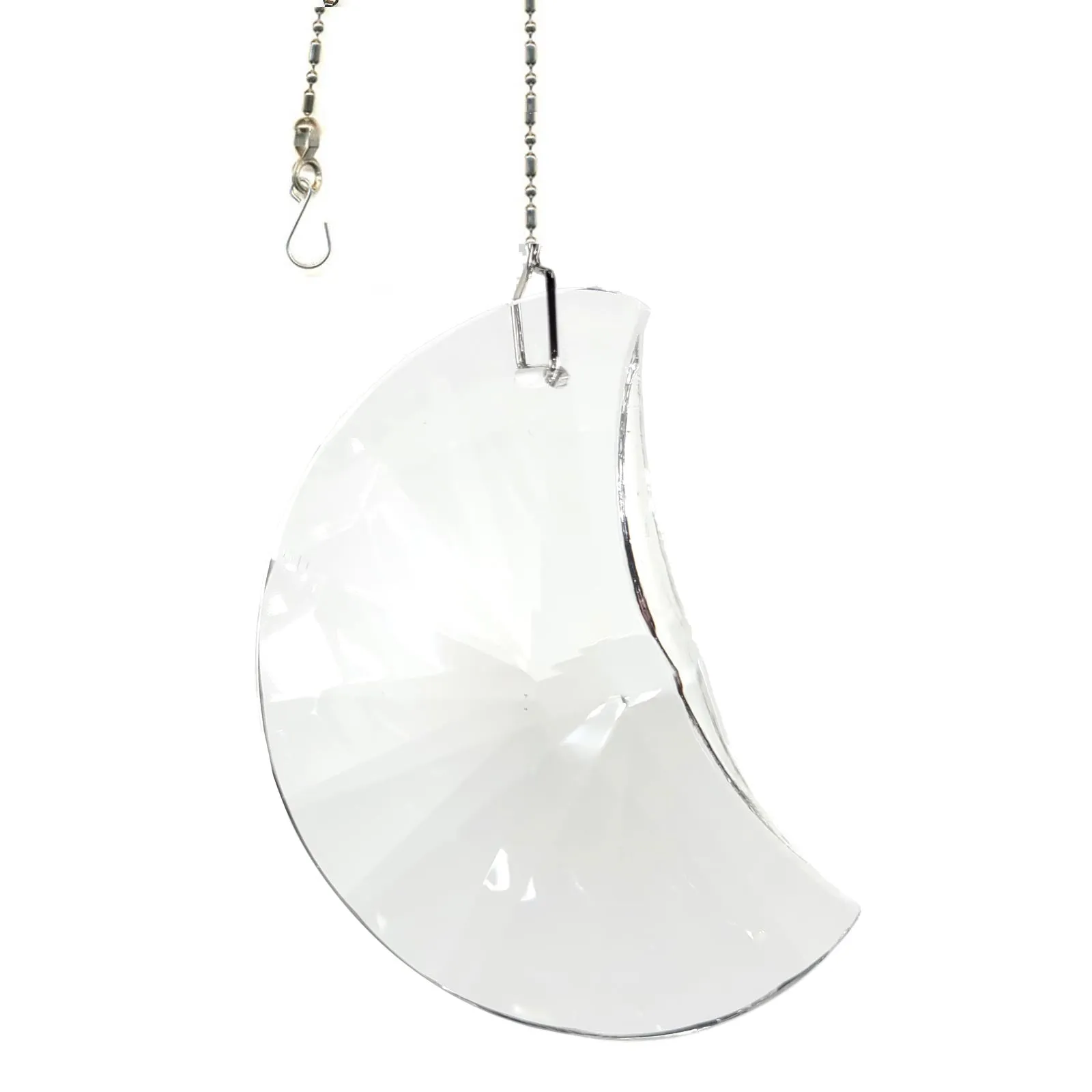 Hanging Crystal Suncatcher 60mm Magnificent Crystal Clear Moon Prism