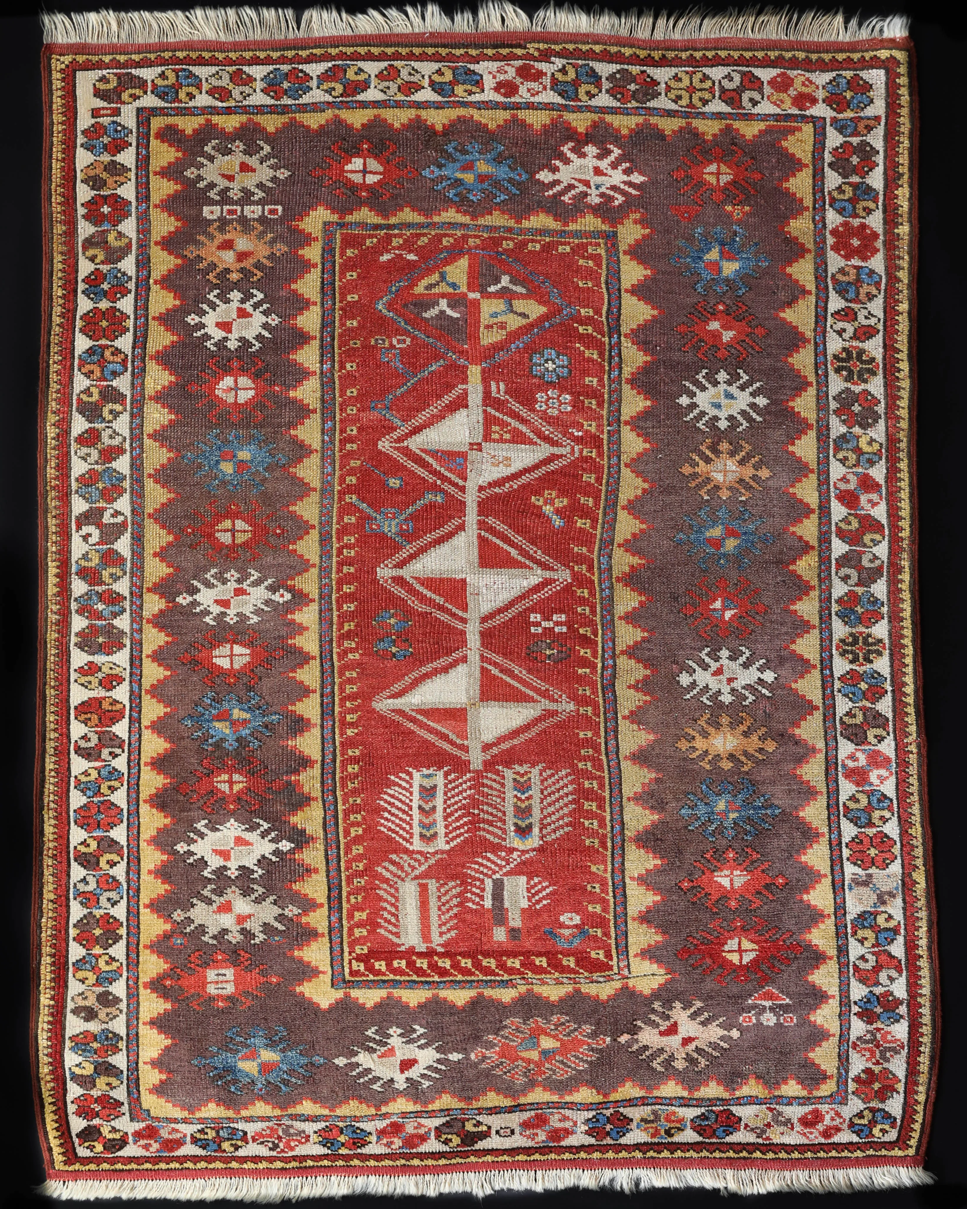 Heritage Collection - Antique Ada Milas Rug 3'8"x5'2"